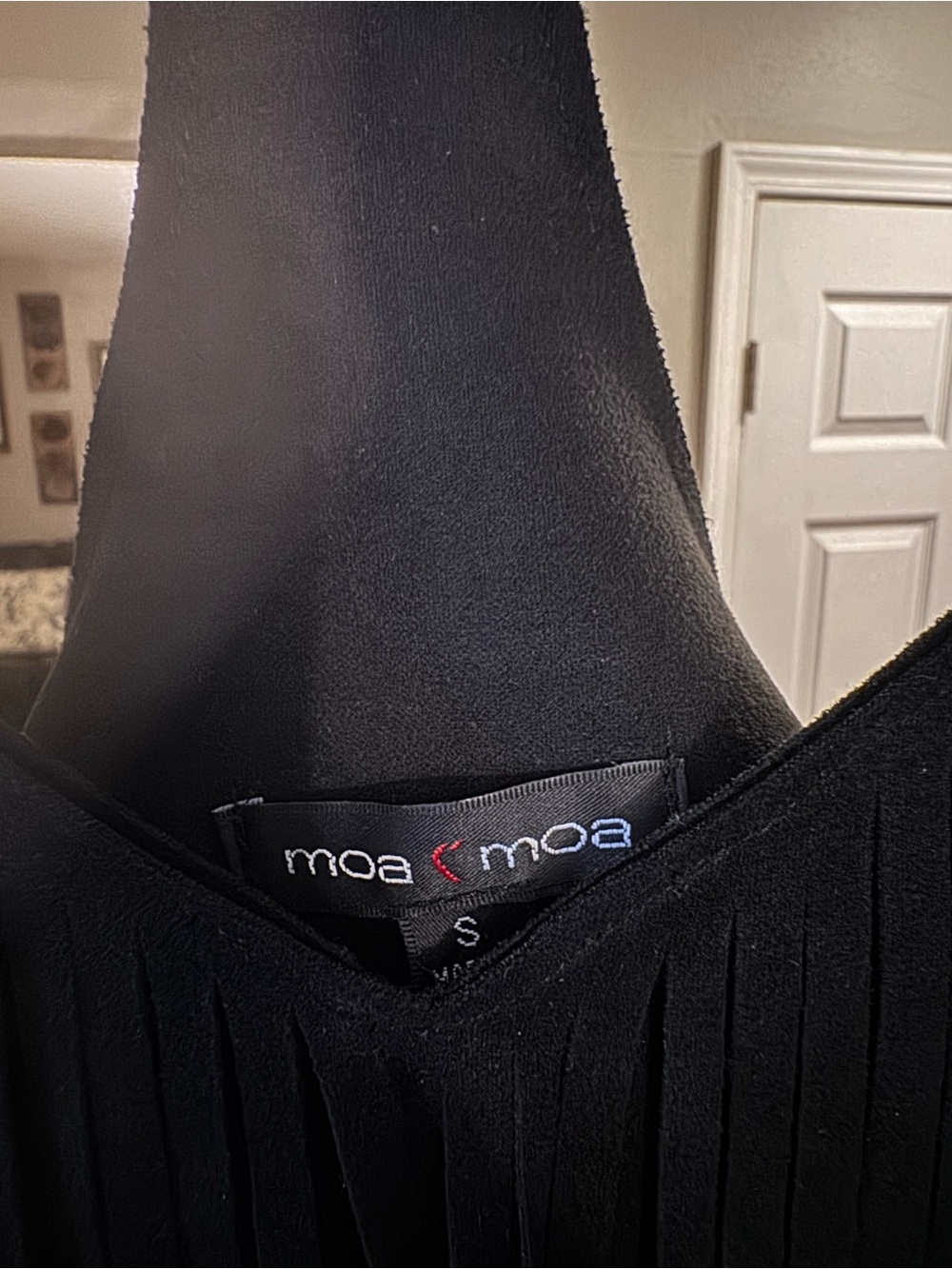 Moa Moa Black Layered Fringe Camisole - Picture 3 of 6
